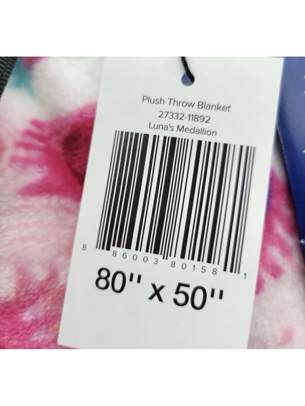 Vera Bradley Plush Throw Blanket Harry Potter Luna's Medallion 80 x 50 Pink - Picture 3 of 7